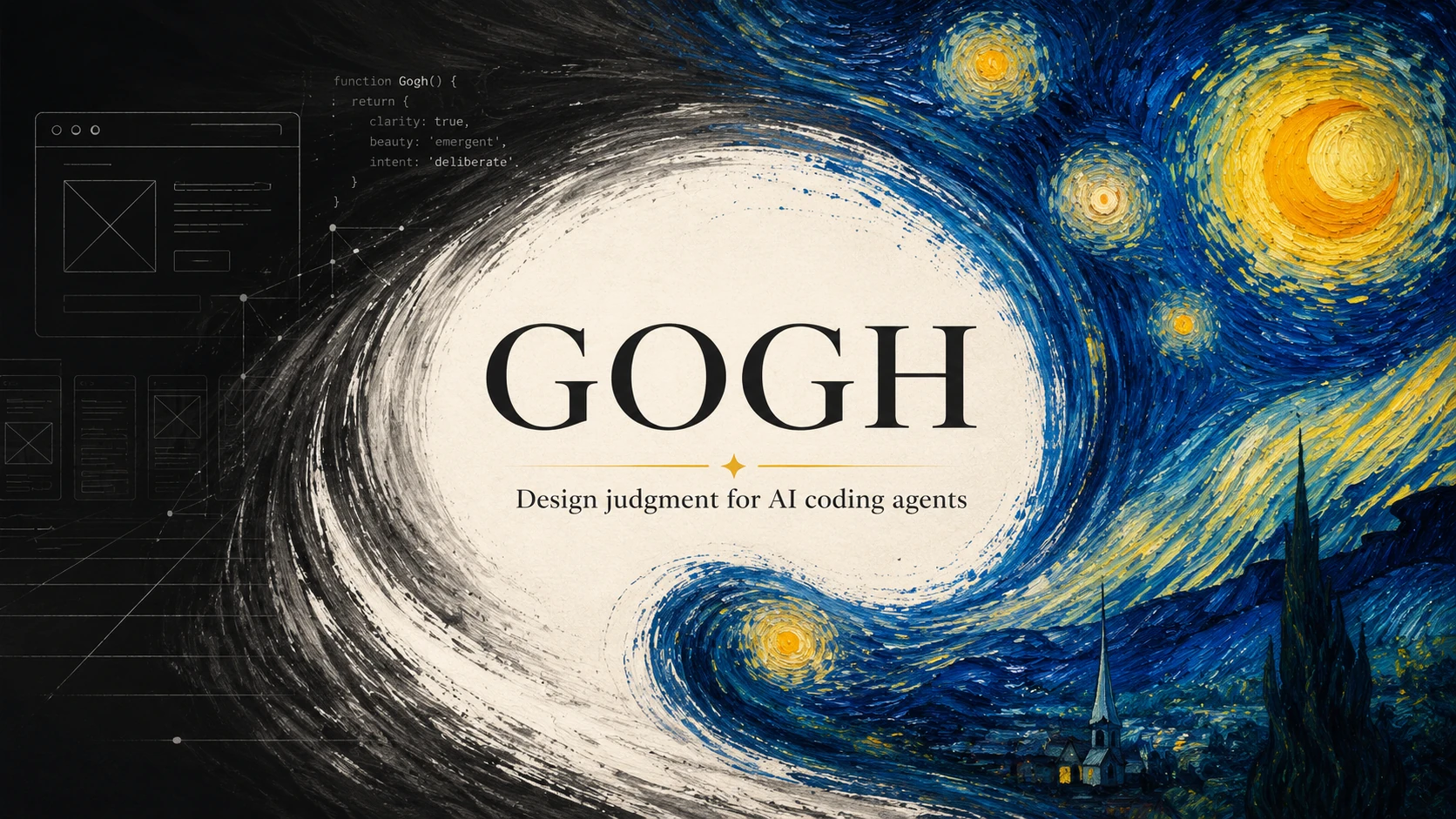 Gogh: design judgment for AI coding agents